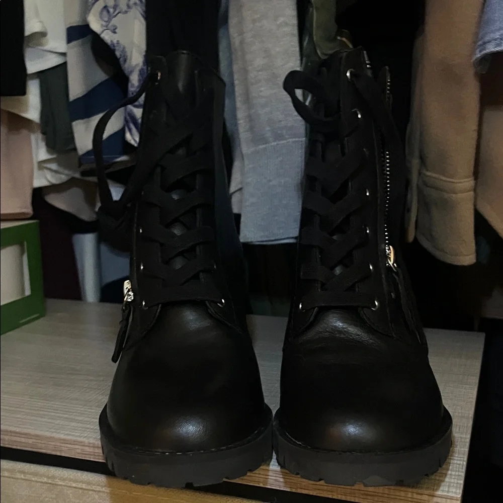Aldo Black Lace-Up Ankle Boots, NIB 
Leather 
Never worn - Picture 3 of 6